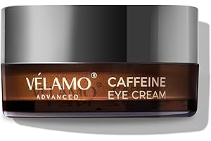 VELAMO ADVANCED Caffeine Eye Cream: for Dark Circles Puffiness Under Eye Bags Wrinkles