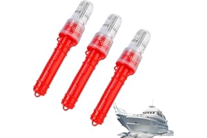 GENERIC 3 Pcs Boat Flares, 2026 New Boat Flares Coast Guard Approved Marine, Waterproof Emergency Signals, Boating Safety Kit for Boating, Fishing Nets, Life Rafts & Buoys