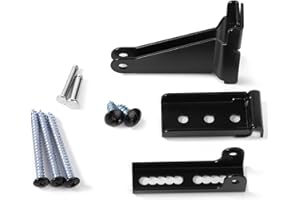 KINBOM Storm Door Closer Bracket，Repair Jamb Bracket Compatible with Andersen，Durable Screen Door Closer Replacement Parts Kits with Emco/Larson/Pella, Protecting Doors from Damage from Strong Winds (Black)