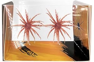 2Pcs Sea Urchin Soft Bait, Tentacle Creature Lure, Realistic Fuzzy Dice Fishing Lure for Bass & Perch, Soft Plastic Baits for