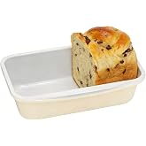 Ymiton Nonstick Ceramic Bread Loaf Pan with Handle, Cream | 9x5 inch, Ceramic Coating, Aluminized Steel, Oven Safe to 550&deg;F, Dishwasher Safe, Non-Toxic, PTFE &amp; PFOA Free