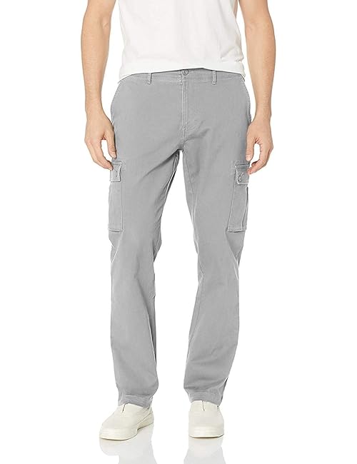 Amazon Essentials Men's Slim-Fit Stretch Cargo Pant (Available in Big & Tall), Light Grey, 40W x 32L