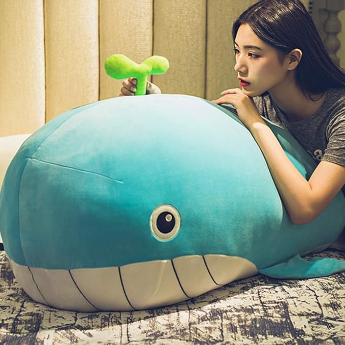 Amazon Co Jp イルカぬいぐるみ クール 抱きまくら 冷感 ひんやり クッション ブルー キャラクター ぬいぐるみ プレゼント 枕 まくら 可愛い 癒しグッズ かわいい 洗える リラックス 100cm グッズ だきまくら 恐竜動物 サメ ホーム キッチン