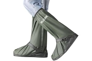 MLUUHK Rain Shoe Covers, Reusable Waterproof Rain Cover for Shoes, Non-Slip PVC Snow Boot Covers for Men and Women