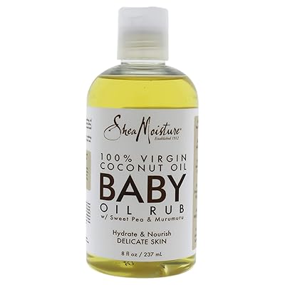 Shea Moisture 100 Percent Virgin Coconut Oil Baby Oil Rub By Shea Moisture for Kids - Oil, 8 Ounce