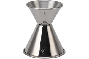 Double Head Measuring Cup Professional 304 Stainless Steel Cocktail Jigger for Restaurants and Bars (Mirror Glossy)