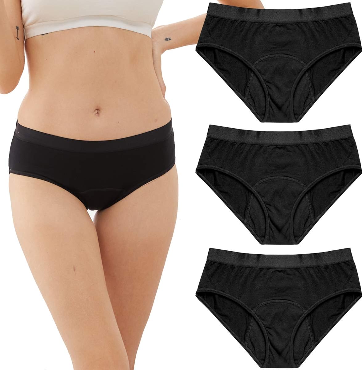 Women's Menstrual Period Panties for Heavy Flow Postpartum Underwear at