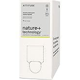 ATTITUDE Liquid Laundry Detergent, Made in Canada, EWG Verified Laundry Soap, HE Compatible, Vegan and Plant Based Products,