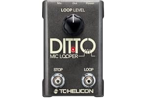 TC Helicon DITTO MIC LOOPER Easy to Use Two-Button Looper Pedal for Vocals and Acoustic Instruments