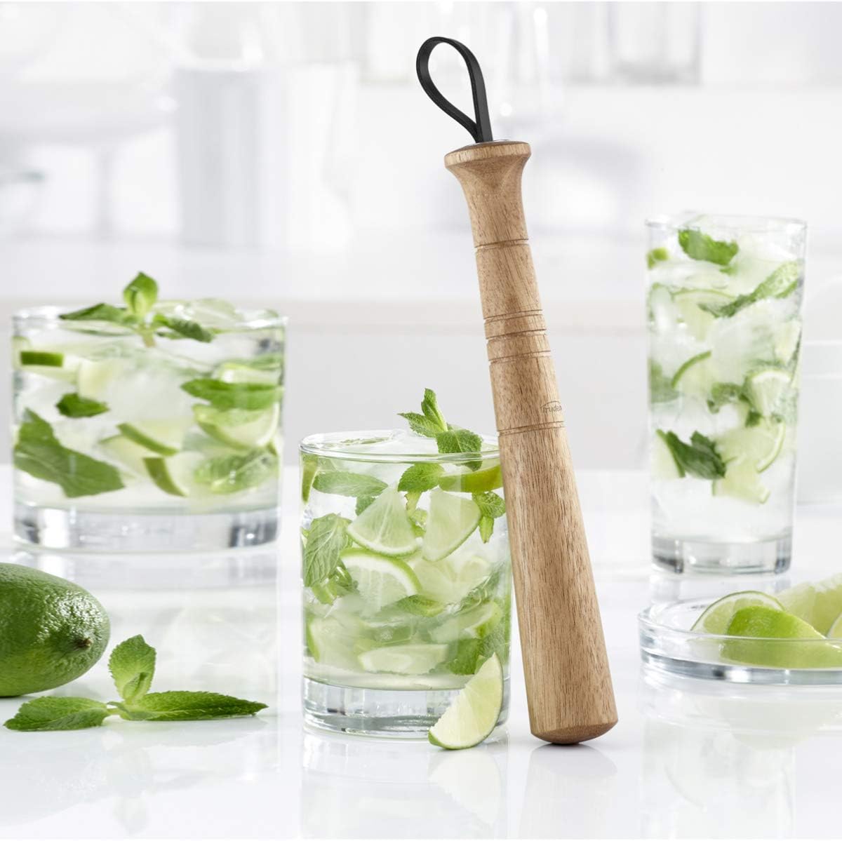 Trudeau 5060168 A Mojito Muddler, Wood, 6.4 x 6.4 x 25 cm