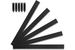 TMEE Landscape Edging Garden Lawn Edging Border 46 inch Strips, 6 inch Depth Hammer in Metal Edging for Landscaping with Clips, Backyard/Lawn/Garden/Playground, 5 Pack