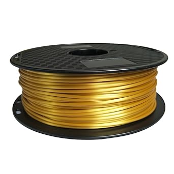 Amazon Com Silk Gold Pla Filament 3mm 2 85mm 3d Printer Filament 1kg 2 2lbs Spool 3d Printing Material Silky Shiny Metallic Gold Cc3d Industrial Scientific