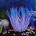 niceEshop Glowing Artificial Soft Sea Anemone Coral Plant for Aquarium Decoration, Blue