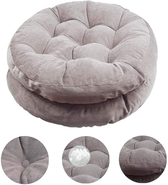 L.TSN Bodenkissen Rundes Meditationskissen zum Sitzen auf dem Boden