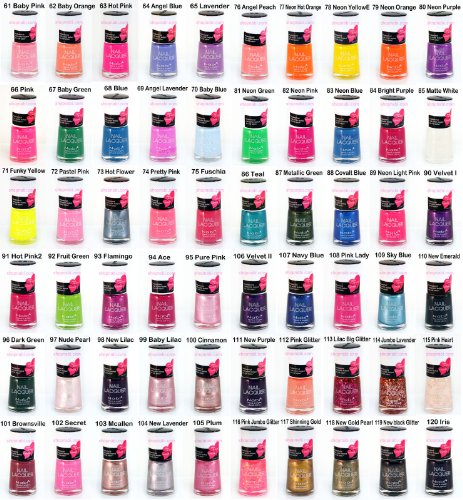 144pcs Nail Manicure Nabi Nail Polish (Wholesale Lot)