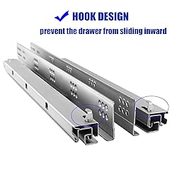 6 Pairs of 21 Inch Undermount Soft Close Drawer