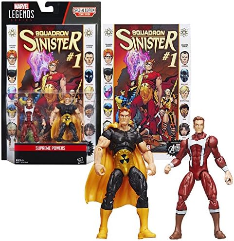 Hasbro Year 2015 Marvel Legends Comic Book Series 2 Pack 4 Inch Tall Figure - SUPREME POWERS with MARVEL'S HYPERION, MARVEL NOW HYPERION and Comic