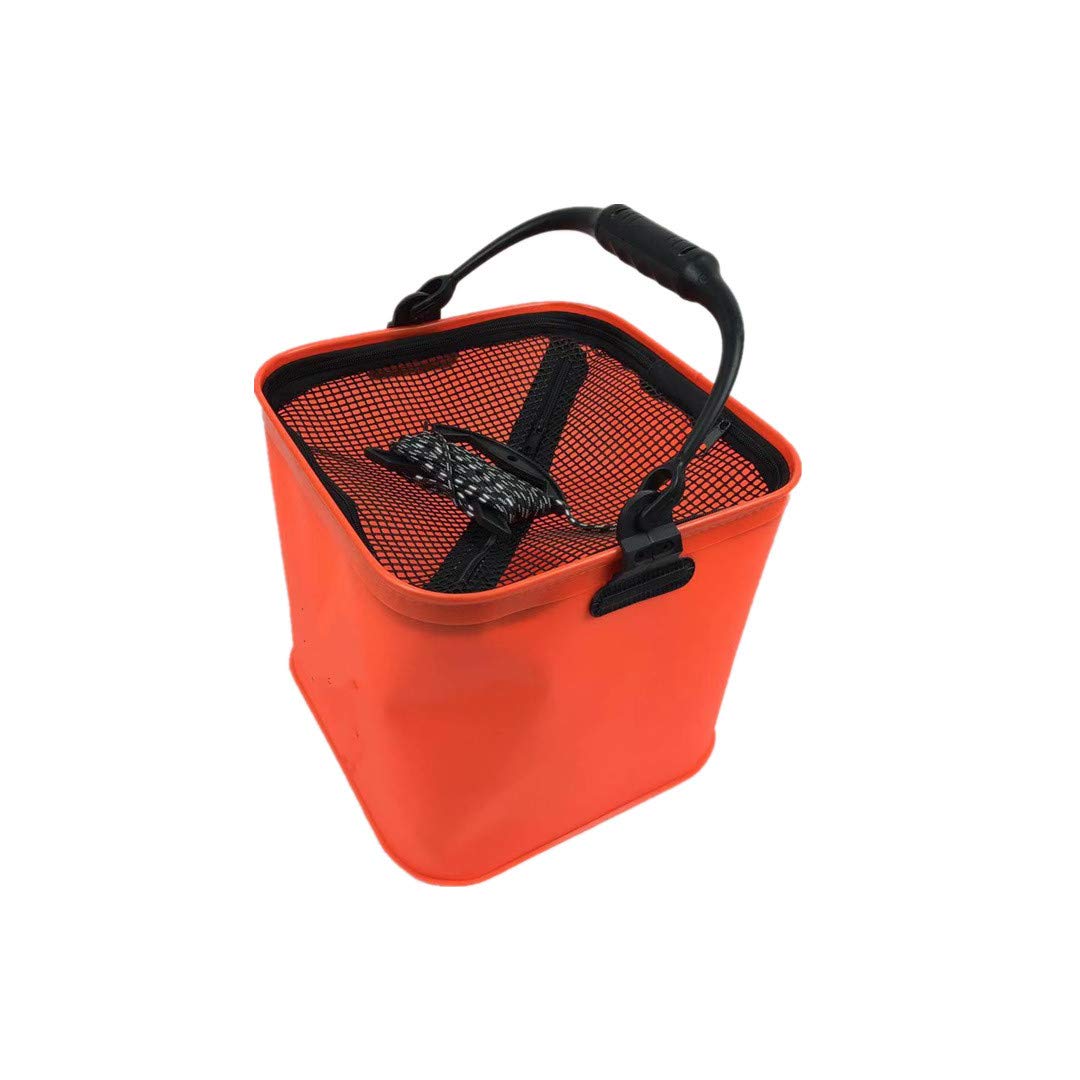 Toasis Live Fishing Bait Bucket (Orange)