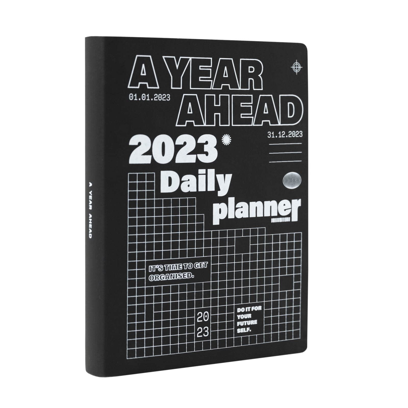 Kokonote A Year Ahead A5 2023 Day To Page Diary | Leather Diary 2023 | January 2023 - December 2023 | 2023 Weekly Planner | A5 Planner With Stickers And Pocket | 2023 Diary | Cute Stationery