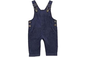 YOKJZJD Newborn Infant Baby Boy Girl Fall Winter Suspender Pants Overalls Corduroy Bib Pants Trousers with Pockets