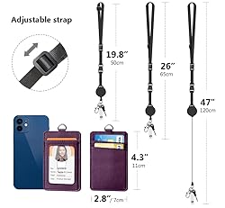 Leather Badge Holder and Adjustable Retractable