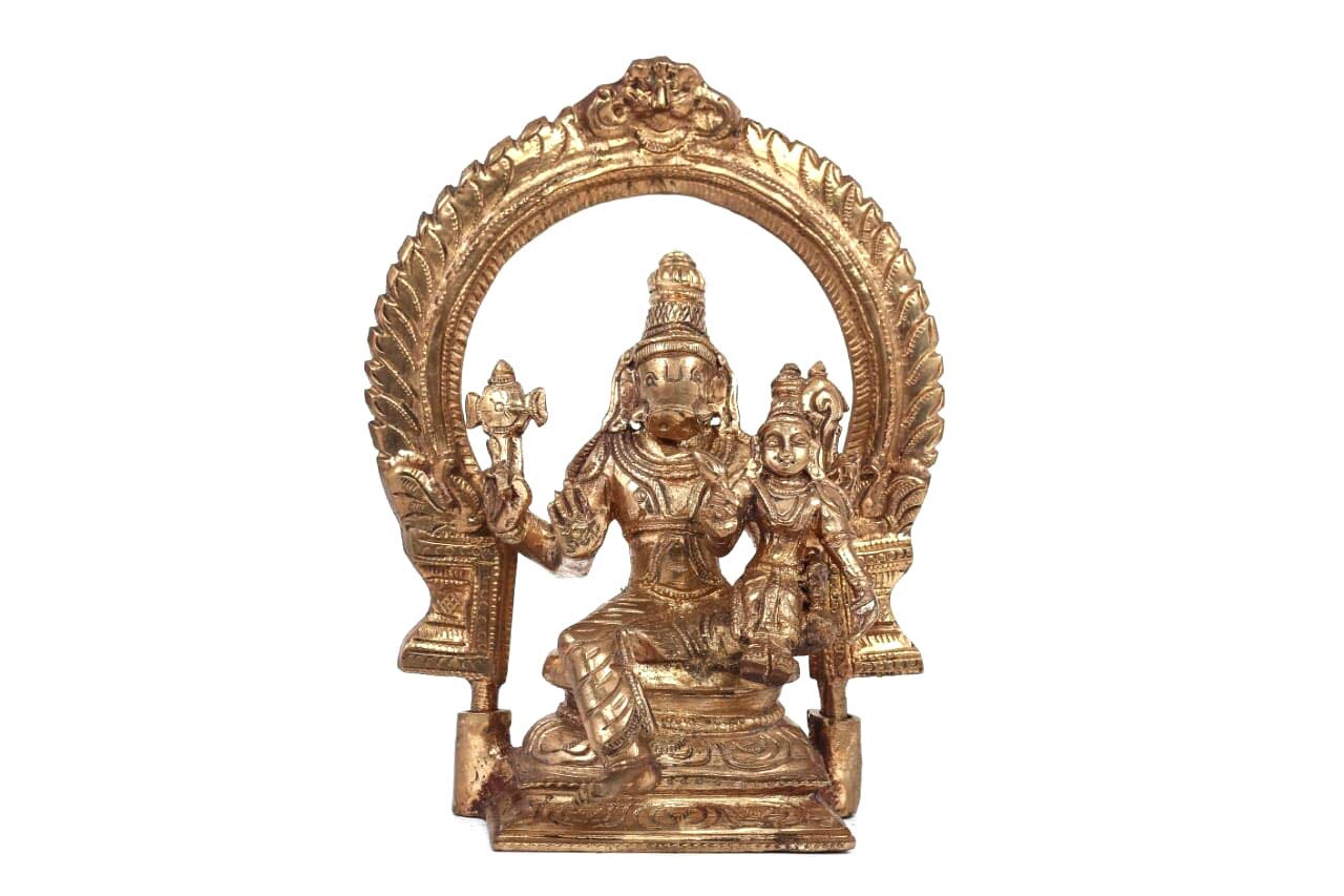 Buy SB Bronze Pooja Idols for Home décor (SB7_Brown_5 Inches) Online at
