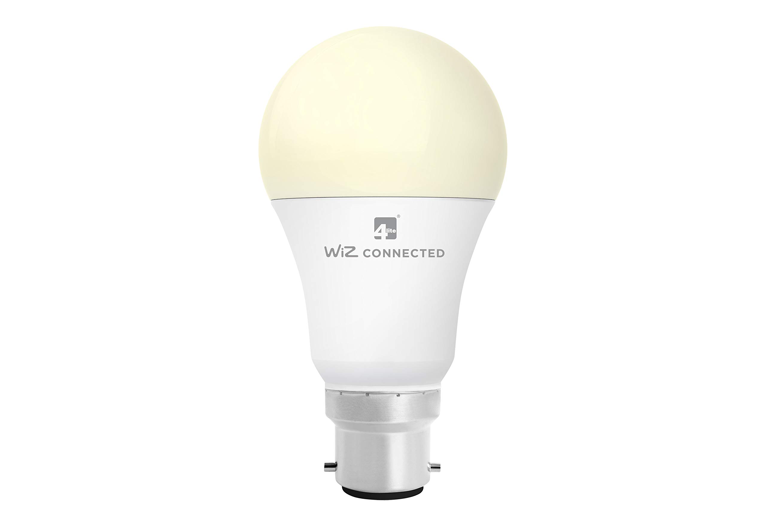 4lite WiZ Connected A60 Classic White WiFi LED Smart Bulb - B22 Bayonet Cap