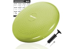 SpoxFit Wobble Cushion - Wiggle Seat with Massage Points to Support Pain Relief, Better Posture & Balance - Suitable for Kids