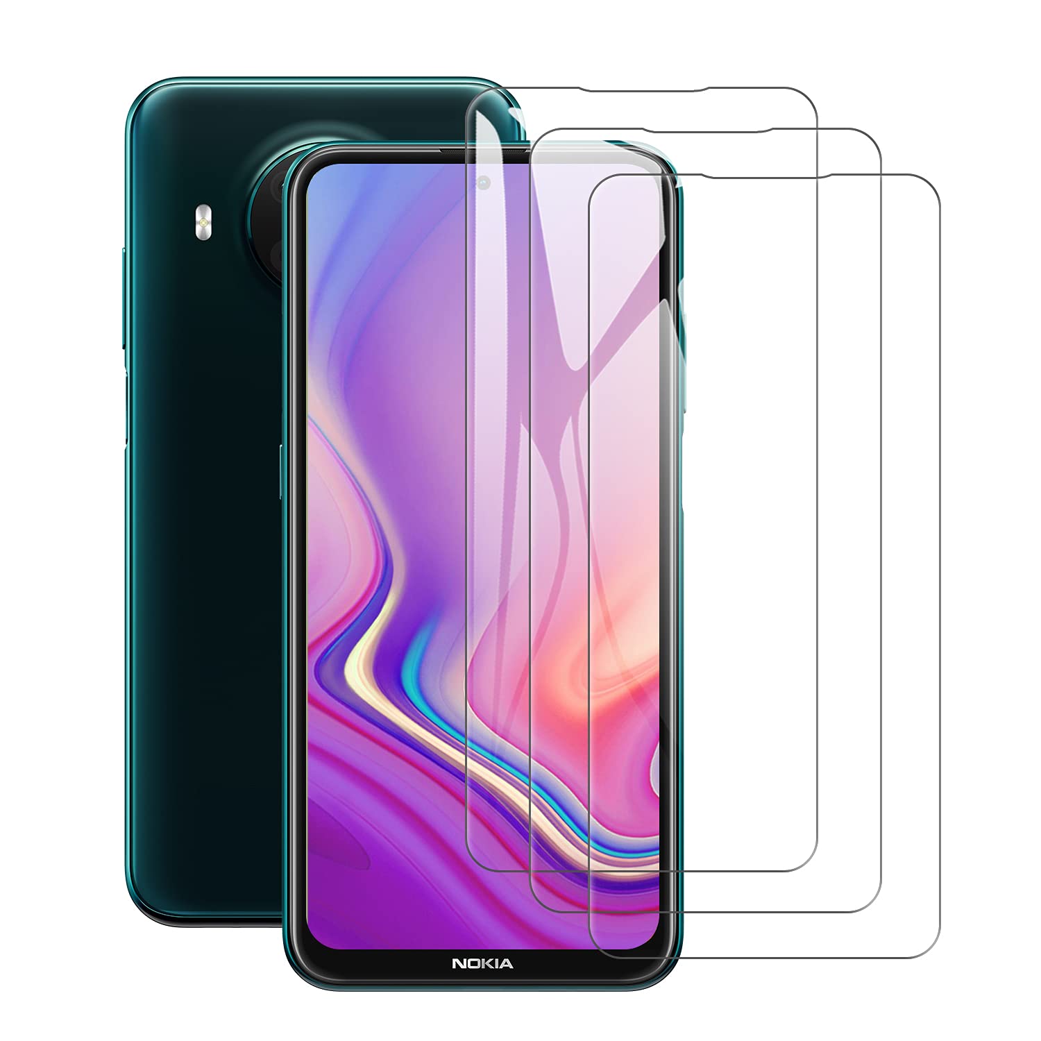 TailTech Screen Protector for Nokia X10/X20 Screen Protector Nokia X10/X20 Tempered Glass, 3-Pack High Transparency Tempered Glass Screen Protector, Case-Friendly