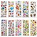 Kids Stickers (1200 +),Stickers for Kids, Kids Scrapbooking, 40 Different Sheets, Random Including Cute Fish and Animals,Butterflies, Cars, Airplane, Letters, Numbers and More(40 Pack)