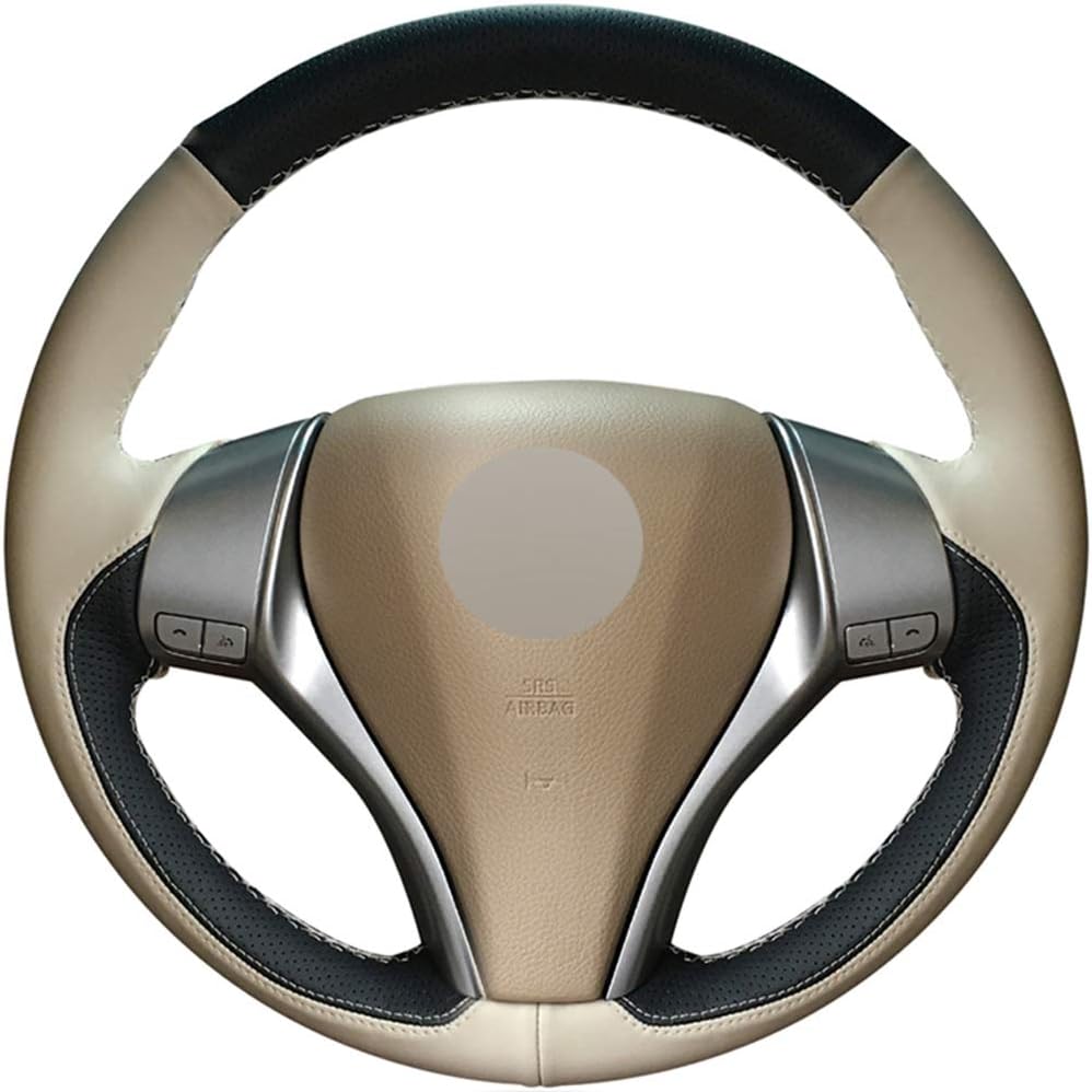 FANGPAN Leather Car Steering Wheel Cover,for Nissan Teana Altima 2013-2018 X-Trail Qashqai 2014-2018