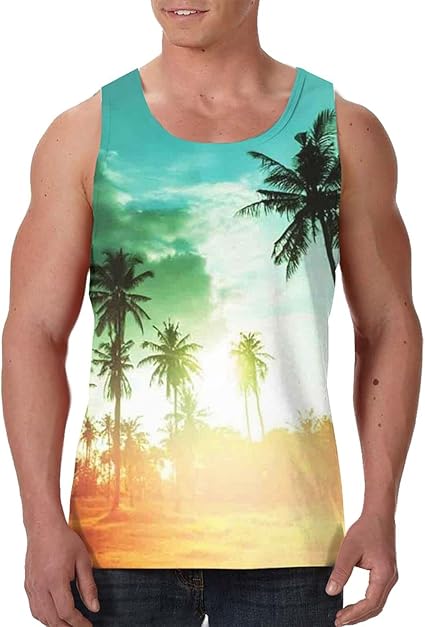 hawaiian vest top mens