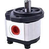 Solarhome Hydraulic Gear Pump CI34K-A02-027L Compatible with 3/4" Keyed Spline Inches SAE A-2 Bolts 1-4 GPM Outlet Port SAE 10 Inlet Port SAE 12 4350 PSI