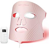 Wavytalk Red Light Therapy Mask for Face, ELLE Best Skin Care Tool 2026 | For Fine Lines, Acne &amp; Skin Rejuvenation, 850nm NIR, Red, Blue, Amber, 456 LED Chips, 3 Modes, Clinically Tested, FDA-Cleared