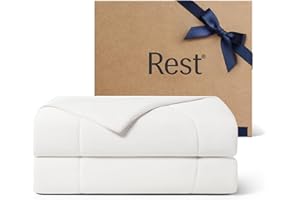 REST® Evercool® Cooling Comforter, King/Cali King, Blanket for Hot Sleepers, All Season Bedding to Keep Cool for Night Sweats, Breathable Lightweight Duvet, 106x90 Inches, Arctic White