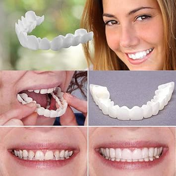 Instant Snap Perfect Smile Comfort Fit Flex Veneers Upper Lower Teeth Amazon De Drogerie Korperpflege