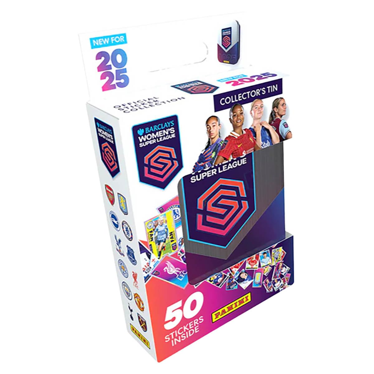 Barclays Women's Super League Official Sticker Collection 2025 - Pocket Tin