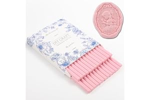WUERLIN Pink Wax Seal Sticks,26pcs Glue Gun Sealing Sticks Mini Sealing Wax Sticks for Invitations Letters Envelope Cards Christmas Package Sealing (Pink)