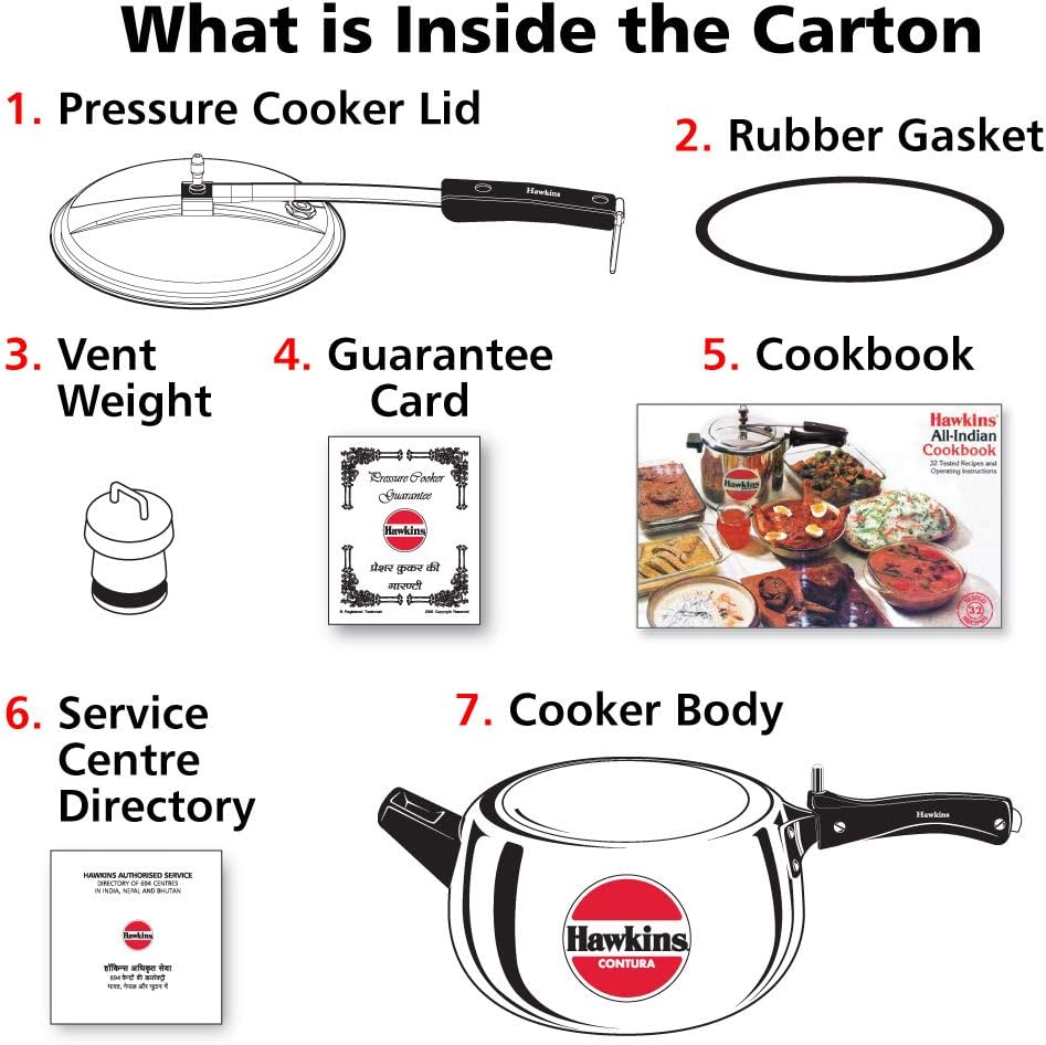 Amazon Hawkins Contura 5リットルアルミニウム圧力クッカー Mercantile International 圧力鍋