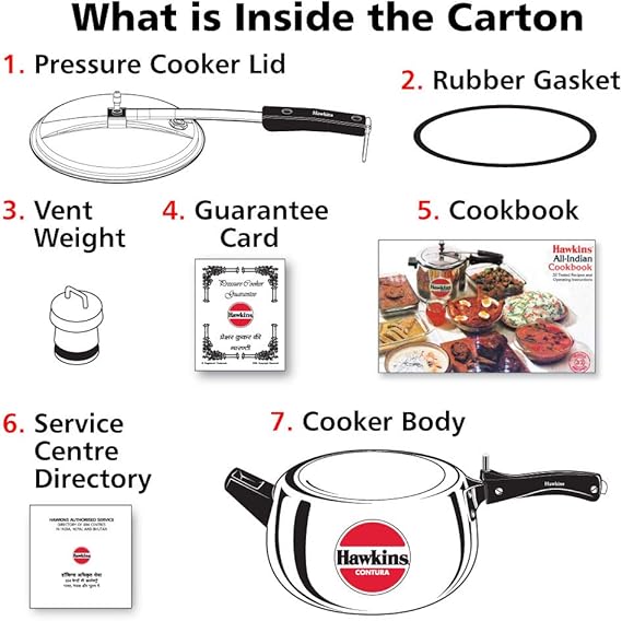Amazon Hawkins Contura 5リットルアルミニウム圧力クッカー Mercantile International 圧力鍋