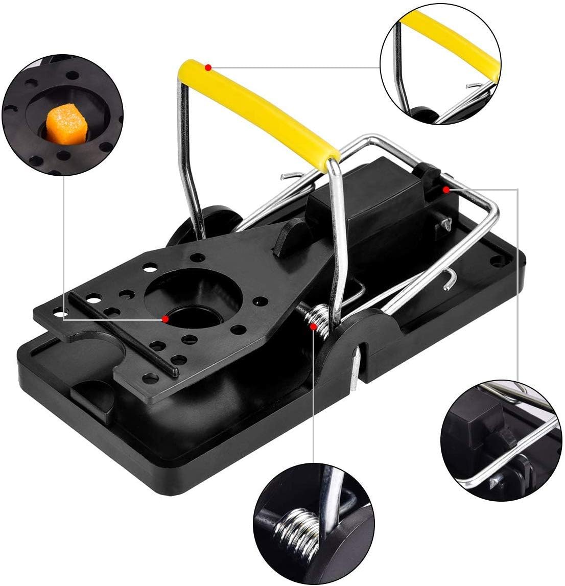 Authenzo Mouse Trap SX-5006 Mice Trap That Work Human Power Mouse Killer Mouse Catcher Quick Effective Sanitary Safe for Families and Pet 6 Pack : Garden & Outdoor