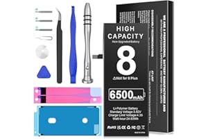 LCLEBM BOANV [6500mAh] Battery for iPhone 8, (New Version) Ultra High Capacity New 0 Cycle Replacement Battery for iPhone 8 A1863, A1905, A1906 with Professional Repair Tool Kit