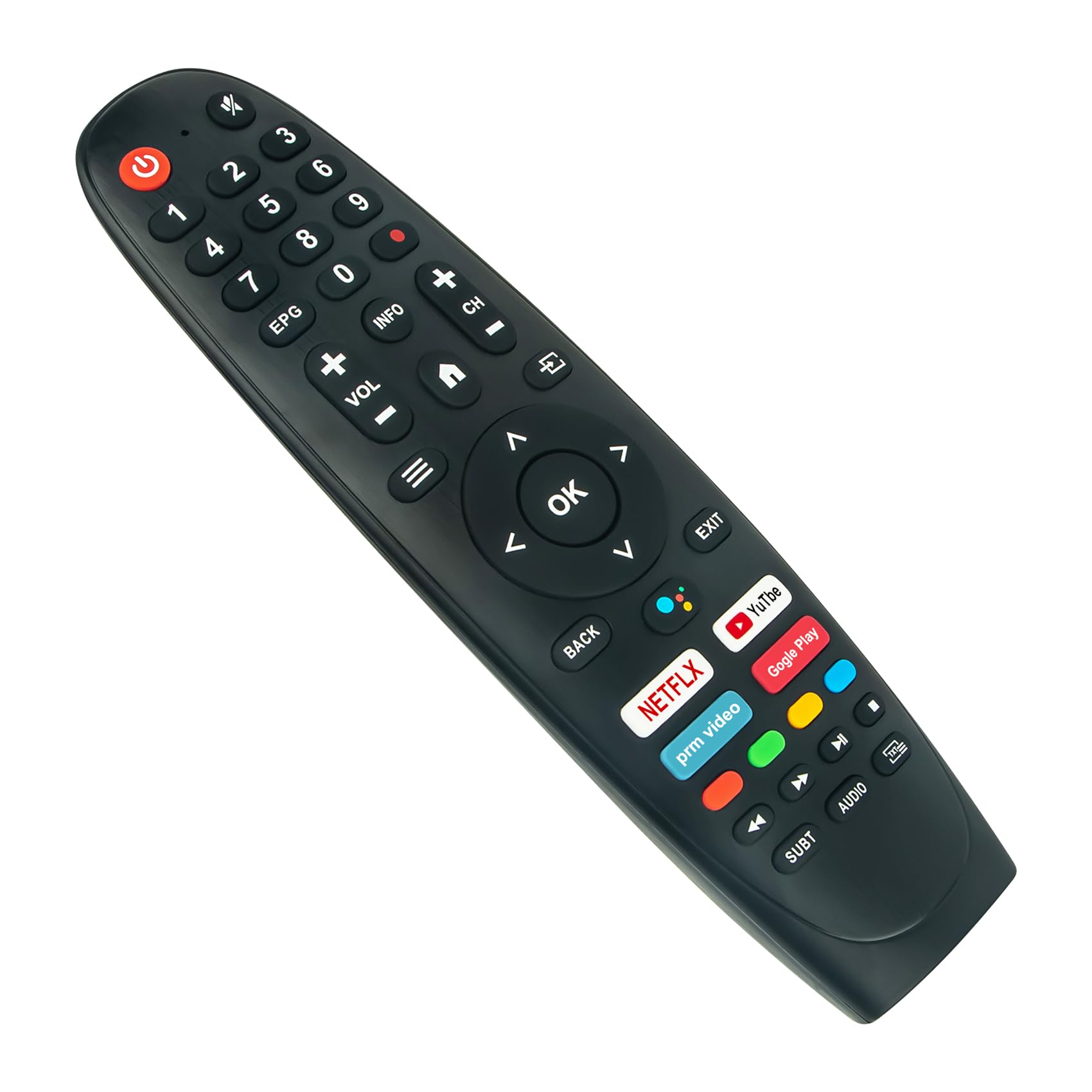 AULCMEET Remote Control Replace fit for INVES TV LED-4322GOIN LED-3221GOIN LED-4021GOIN LED-5022GOIN K24DLX17GLE K32DLX17GLE K40DLX17GLE PRIME24X14S PRIME32X14S PRIME40X14S M24X14GLE
