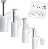 Dekukar 400pcs Cable Clips 4 Sizes Storage Box 4-10mm Wire Tidy Nicely view 1