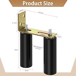 ForoGore 2 Pack 6" Slide Gate Guide Roller with