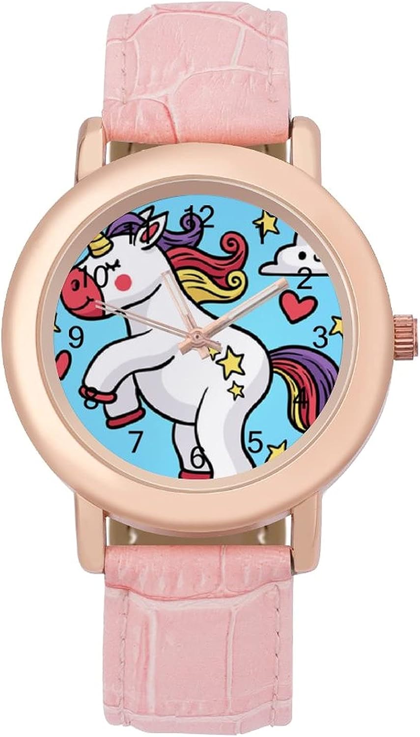Customized Cute Unicorn Watch, Men's and Women's Universal