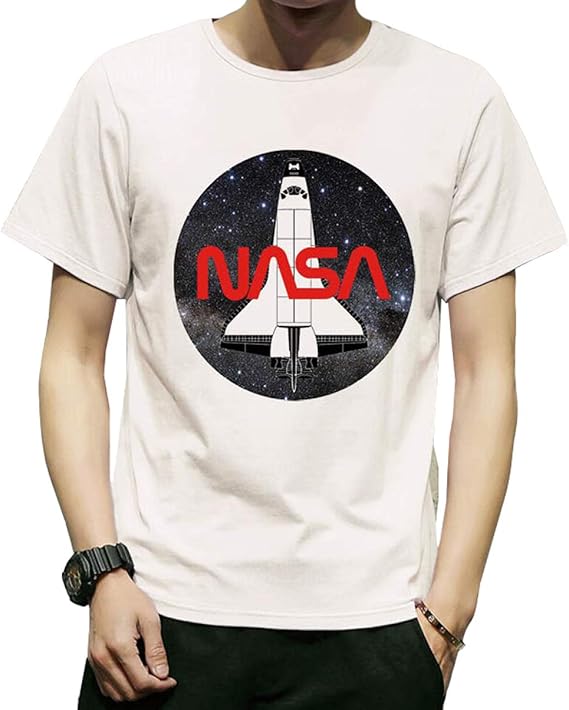 Amazon Tシャツ 半袖 スペースシャトル Nasa 月 宇宙 6種類のオシャレデザイン Tシャツ カットソー 通販