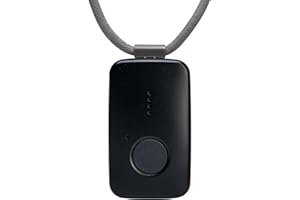 Medical Guardian MGMini – Medical Alert Necklace Systems for Seniors - Fast, Reliable Water-Resistant Panic Button, 4G GPS Tracker with 24/7 Emergency Operator Care - Includes Step Tracking (Black)