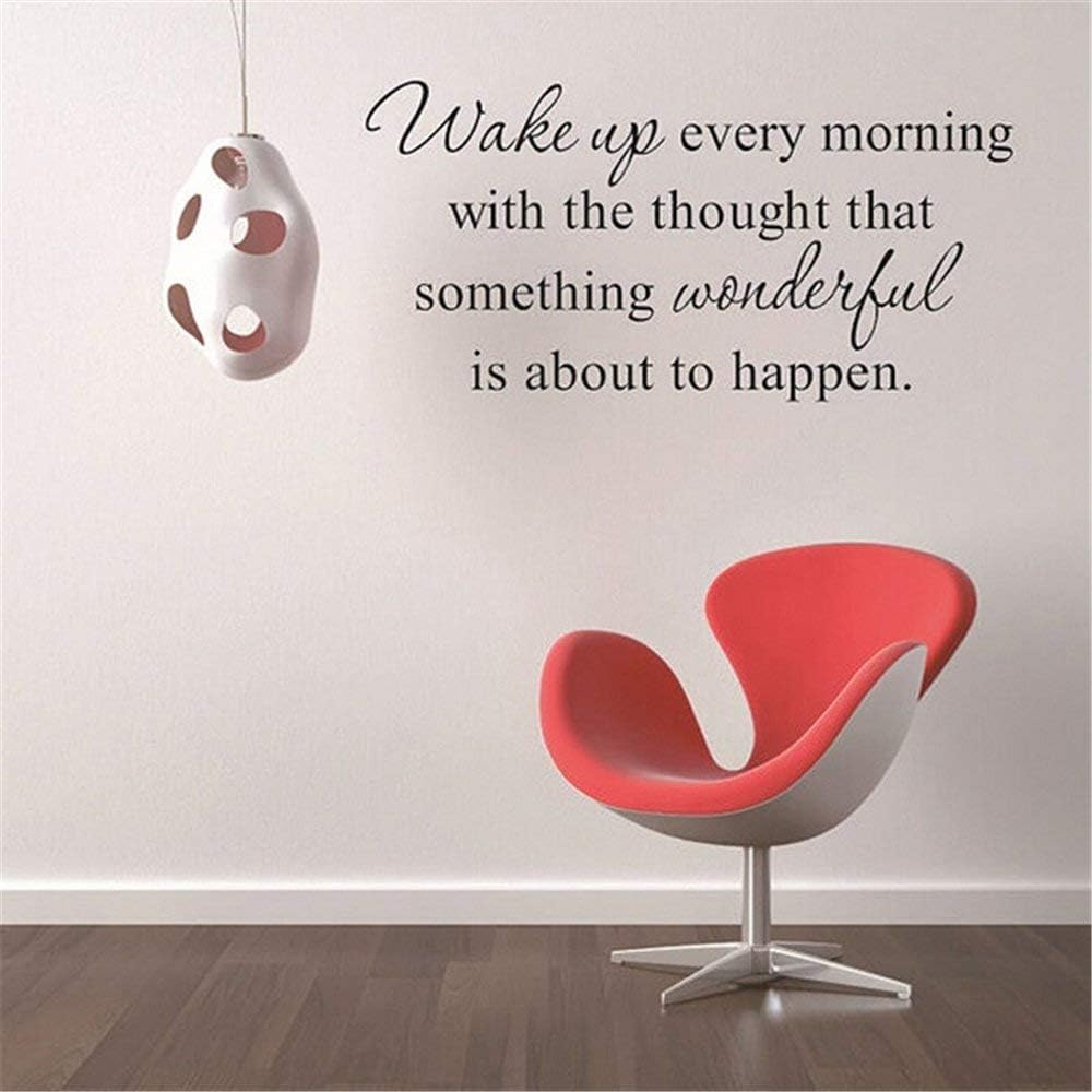 Quote Mural Sticker Wake Up Every Morning With The Thought That