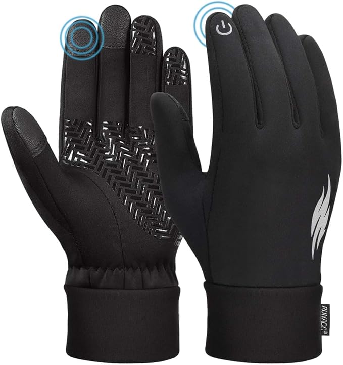 RUNACC Touch Screen Winter Gloves for Men and Women Waterproof Thermal Warm Gloves Antislip for